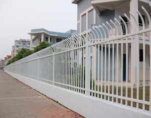 單向彎頭鋅鋼護欄